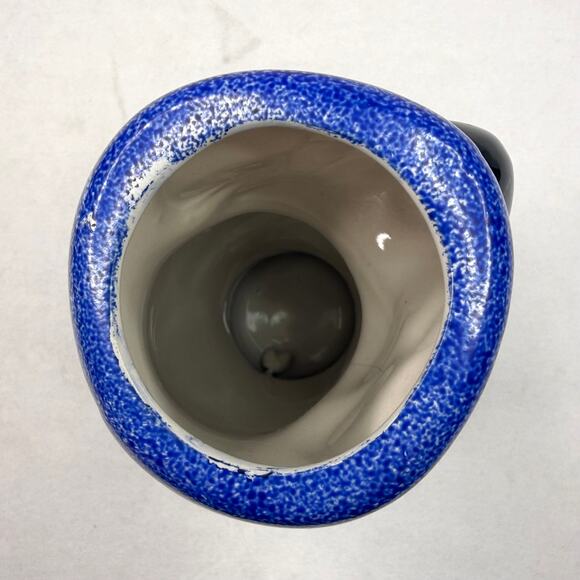 Vintage Blue Parrot Painted Ceramic Figural Vase - Picture 4 of 6